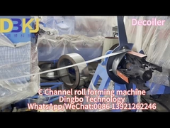 Customized C roll forming machine with hydraulic punching